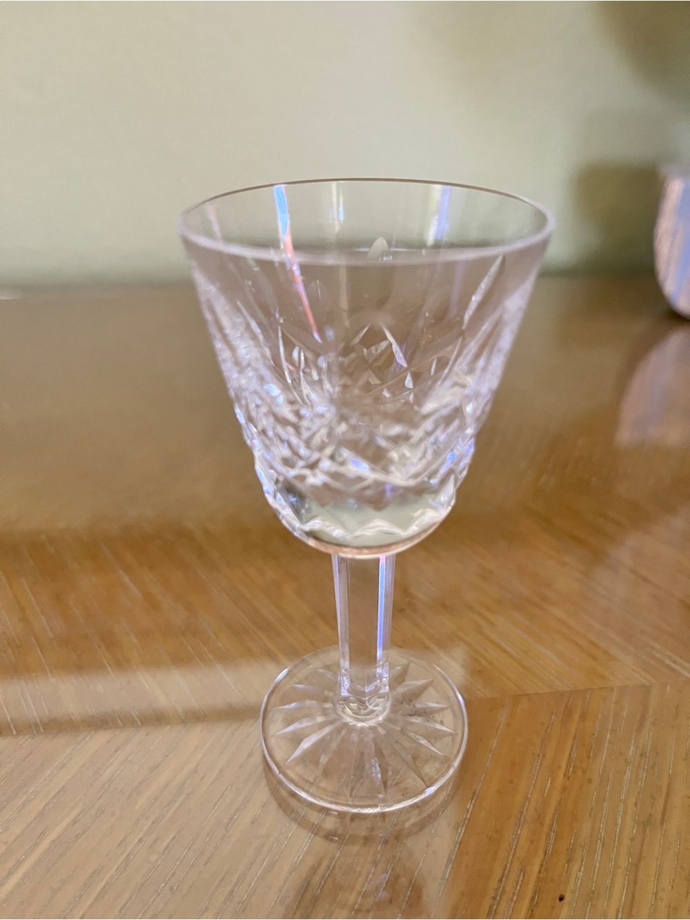 Waterford Crystal Lismore Pattern Liquor Stems..set of six